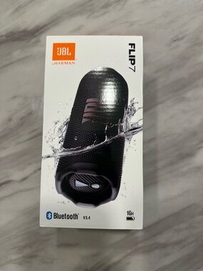 JBL Flip 7 Portable Bluetooth Speaker - Black